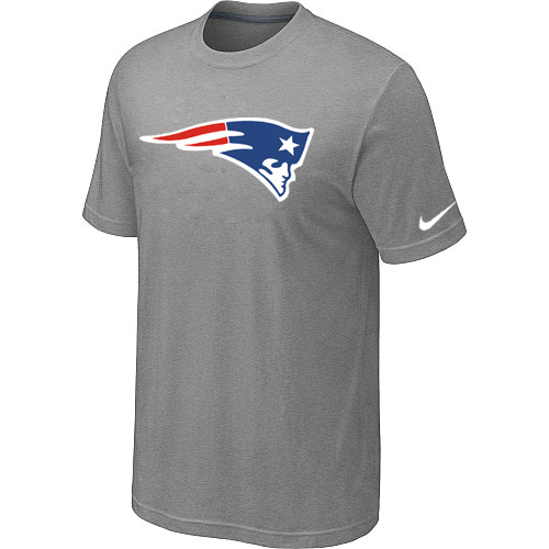 Nike New England Patriots Sideline Legend Authentic Logo Dri-FIT NFL T-Shirt - Light Grey